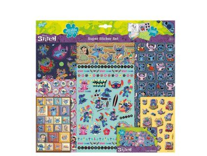 Sada samolepek Stitch Super