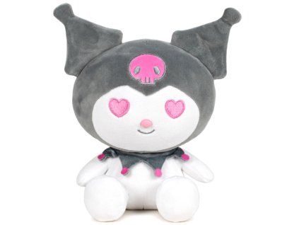 Plyšák Hello Kitty Kuromi šedá 16cm
