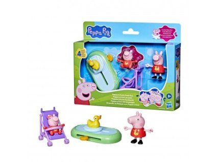 Hrací set Prasátko Peppa a Evies Zábavní park