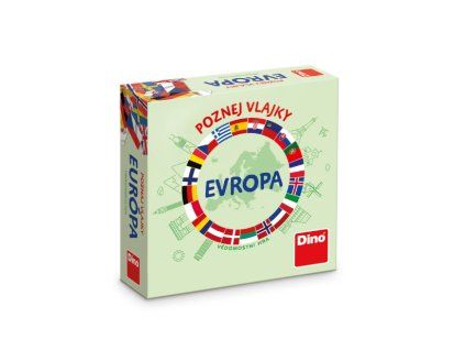Společenská cestovní hra Poznej vlajky Evropa
