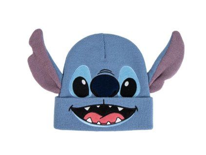 Zimní čepice s ušima Stitch