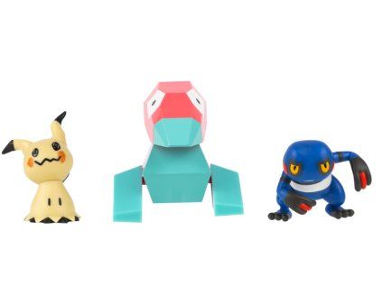 Figurky Pokémon Battle Mimikyu, Porygon and Croagunk