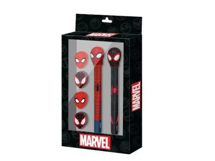 Set 2 tužek a 5 gum Spiderman