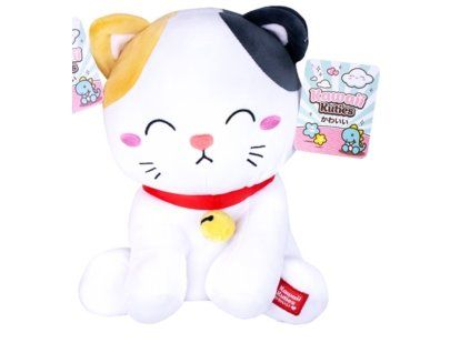 Plyšák Kawaii Cuties kočka zavřené oči 24cm Nové
