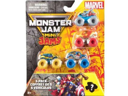 Set aut Monster Jam Mini Jams Marvel 5ks