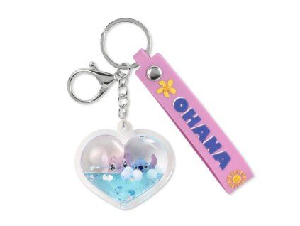 Klíčenka Stitch a Angel Ohana 3D