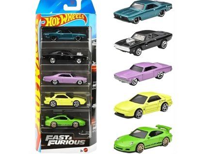 Hot Wheels 5ks angličáky Fast and Furious
