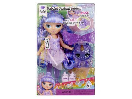 Malá sestřička Rainbow High Rainbow Fantasy Fairies Amethyst Willow