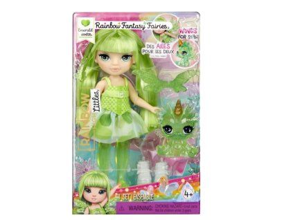 Malá sestřička Rainbow High Rainbow Fantasy Fairies Emerald Hunter