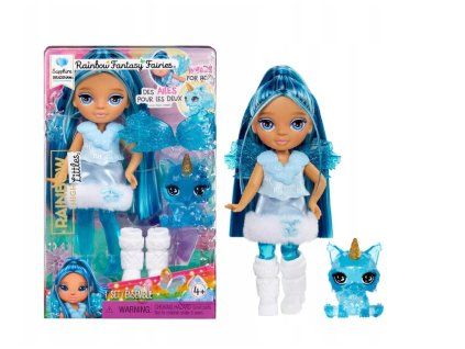 Malá sestřička Rainbow High Rainbow Fantasy Fairies Sapphire Bradshaw