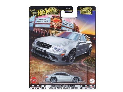 Hot Wheels Premium Boulevard 2008 Mercedes Benz CLK 63 AMG Black Series