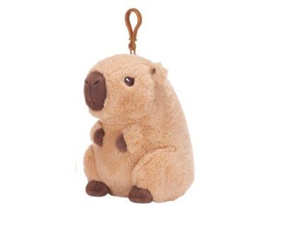 Plyšový přívěsek Kapybara béžová 12cm