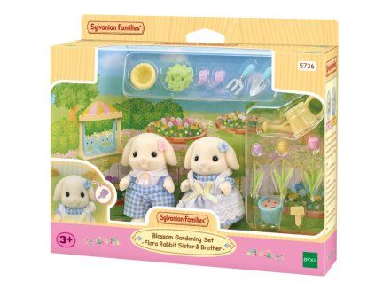 Sylvanian Families 5736 Květinový set a sourozenci Flora králíků