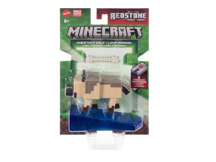 Figurka Minecraft Redstone Charged Chestnut Wolf