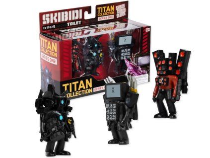Figurky Skibidi Toilet Titan 3ks