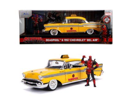 Auto Deadpool 1957 Chevy Bel Air s figurkou 1