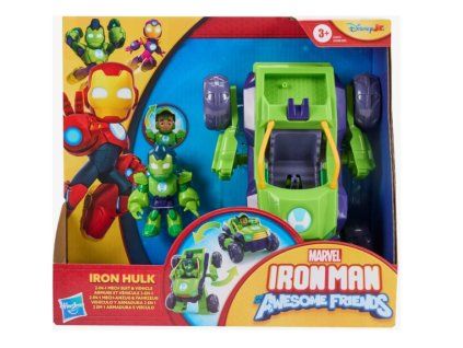 Figurka s autem Marvel ron Hulk 2v1