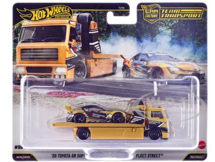 Hot Wheels Premium Car Culture Team Transport 20 Toyota GR Supra a Fleet Street