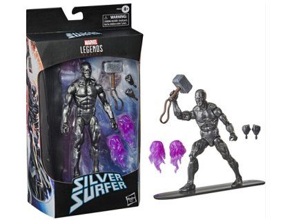 Figurka Marvel Silver Surfer a Mjolnir 15cm