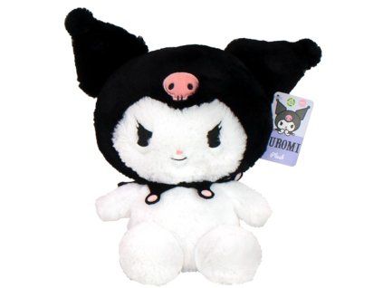 Plyšák Hello Kitty Kuromi Fluffy černá 23cm