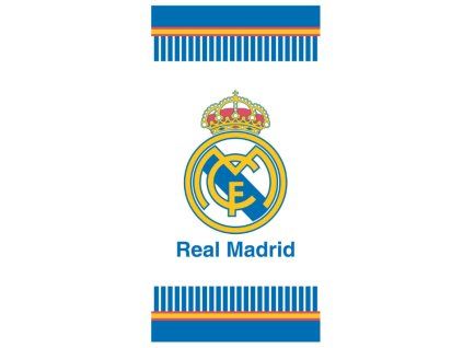 Plážová osuška Real Madrid světlá s logem