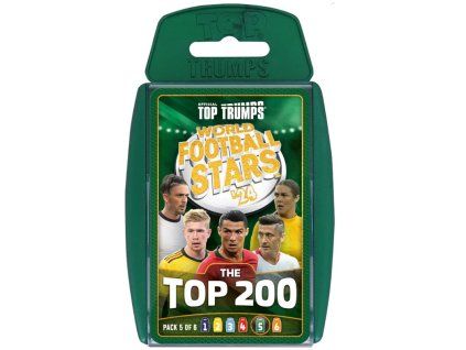 Top Trumps World Football Stars 2024 The Top 200 Pack 5 Card