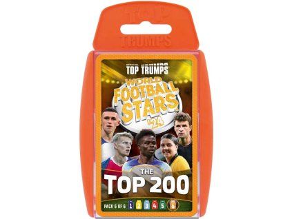Top Trumps World Football Stars 2024 The Top 200 Pack 6 Card