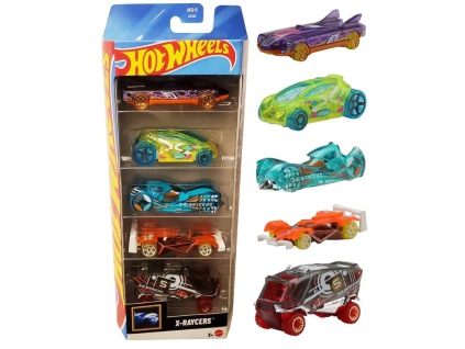 Hot Wheels 5ks angličáky JKG15 X-Raycers Nové