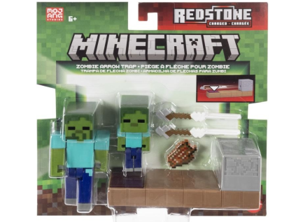 Figurka Minecraft Redstone Charged Zombie Arrow Trap