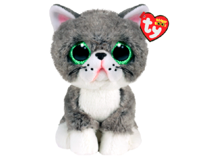 Plyšák Ty Beanie Boos Šedá kočka 15cm