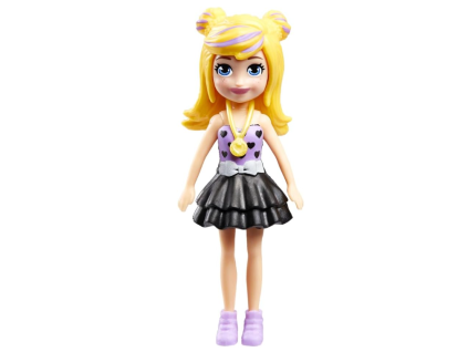 Panenka Polly Pocket Polly Fialové šaty