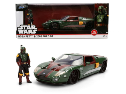 Auto Star Wars s figurkou Boba Fett 2005 Ford GT