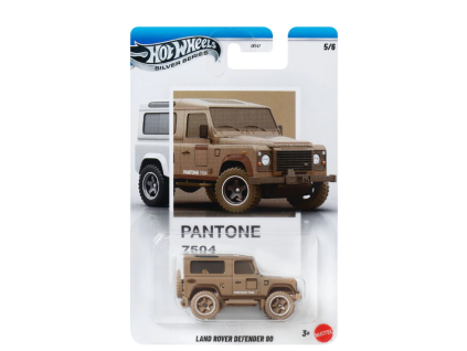 Hot Wheels Silver Series Pantone 7504 Land Rover Defender 90