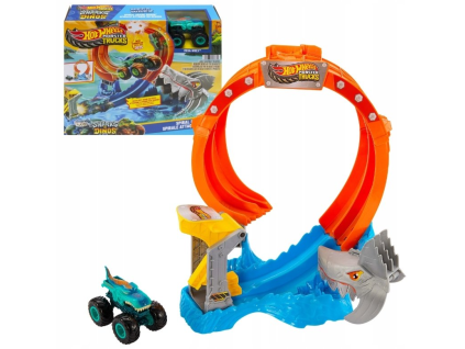 Hot Wheels Monster Trucks Sharks Vs. Dinos Spiral Shark