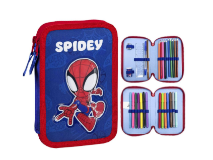 Penál Marvel Spidey Amazing Friends dvoupatrový s výbavou
