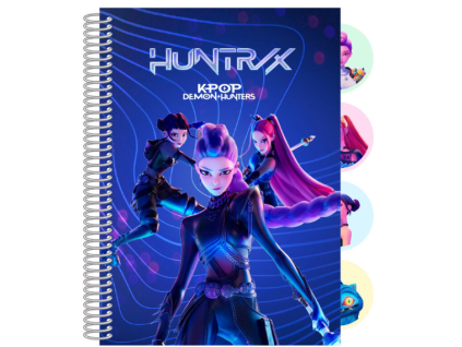 Kroužkový zápisník Demon Hunters Kpop A5 modrý