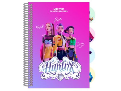 Kroužkový zápisník Demon Hunters Kpop A7