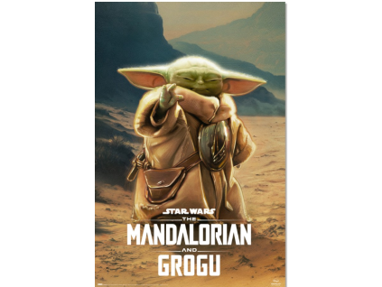 Plakát Star Wars Mandalorian a Grogu
