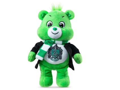 Plyšák Care Bears X Harry Potter Good Luck X Slytherin 22cm