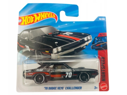 Hot Wheels 70 Dodge Hemi Challenger černý