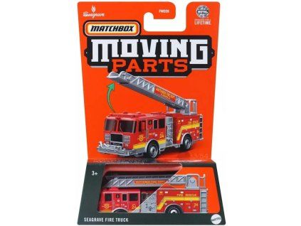 Matchbox Moving Parts Seagrave Fire Truck červený