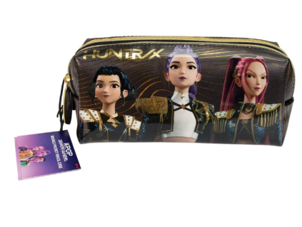 Penál KPop Demon Hunters zlaté pouzdro