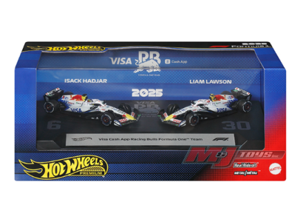 Hot Wheels Premium Formula 1 2025 Visa Cash App Racing Bulls Lawson a Hadjar