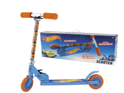 Koloběžka Hot Wheels modrožlutá