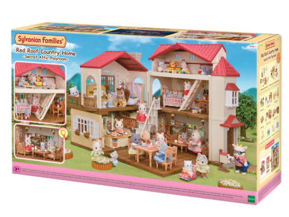 Sylvanian Families 5708 Patrový dům s červenou střechou a se světly