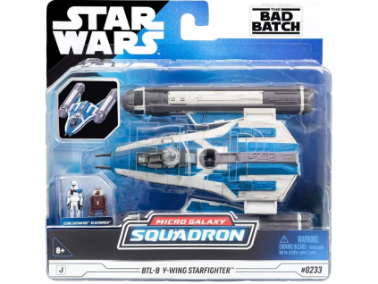 Vozidlo Star Wars Medium BTLB Ywing Starfighter with Clone Captain Rex 13cm
