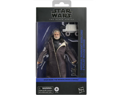 Figurka Mandalorian and Grogu Imperial Warlord and Polar Mouse Droid