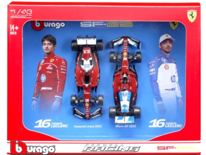 Auta F1 2 Pack Ferrari SF25 Charles Leclerc 16 1