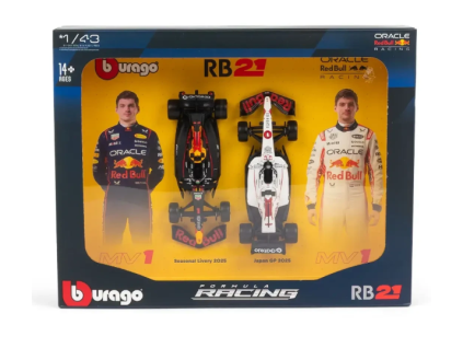 Auta F1 2 Pack Red Bull Racing RB21 2025 Verstappen 1 1
