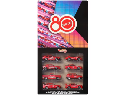 Hot Wheels Silver Series Mattel 80 Years Anniversary 8ks